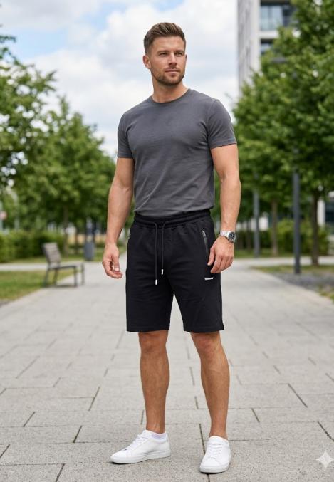 Pantaloni Scurți Bărbați,culoare Negru, Engros